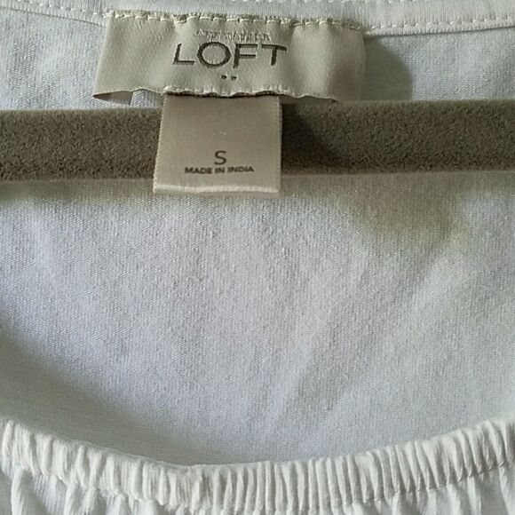 Loft white summer dress Sz S NWOT - Picture 4 of 5